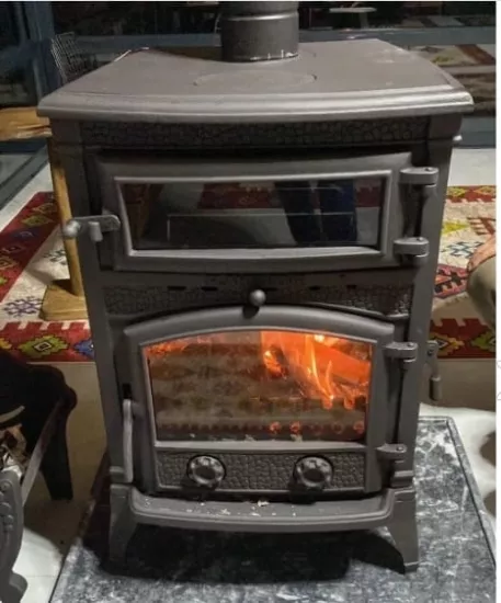 Troya Maxi Fırınlı Döküm Soba 18,21 kW | Uyumsal