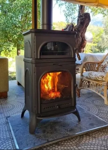 Smyrna XL Fırınlı Döküm Soba 10 kW | Uyumsal