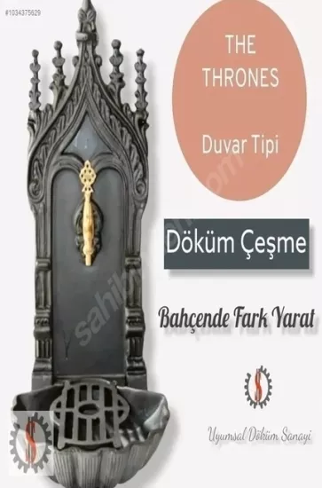 Thrones Duvar Tipi Döküm Bahçe Çeşmesi | Uyumsal