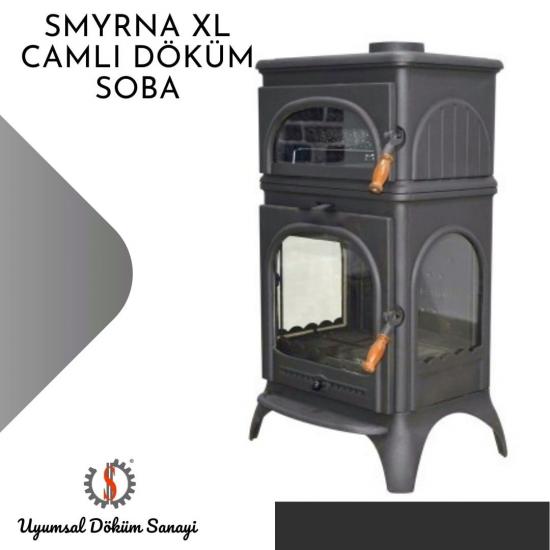 Smyrna XL Camlı Döküm Soba